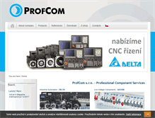 Tablet Screenshot of profcom.cz